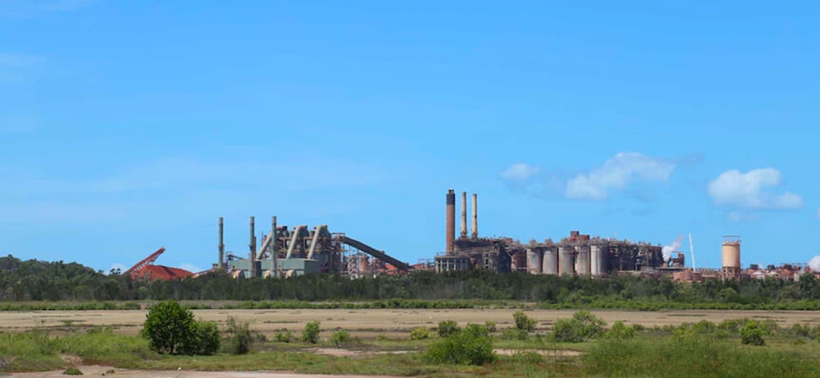 Photo of Rio Tinto infrastructure on sunny day
